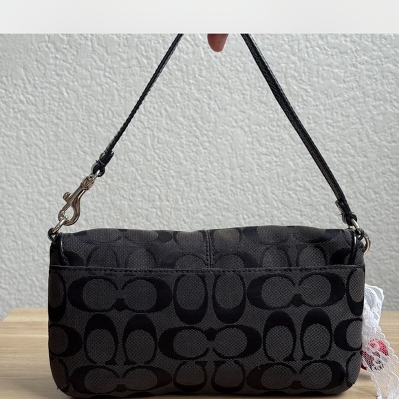 Coach Signature Black and Brown Wristlet